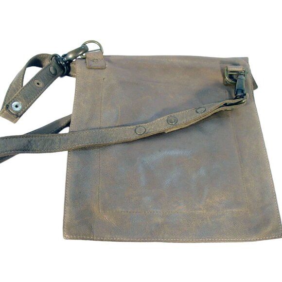 KBD SUDIO Iridescent Leather Dragonfly Pocket Crossbody Bag - Handcrafted in USA - Picture 4 of 11